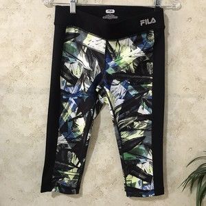 FILA Active Leggings Womens Size XS Extra Small Crop Running Sport Capri